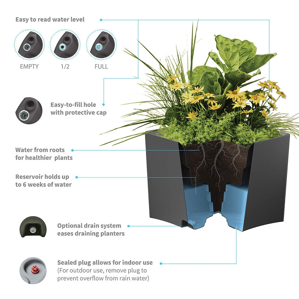 Crescent Garden Pinch Planter