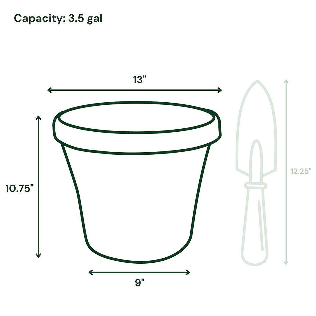 Bloem Terra Planter in Living Green