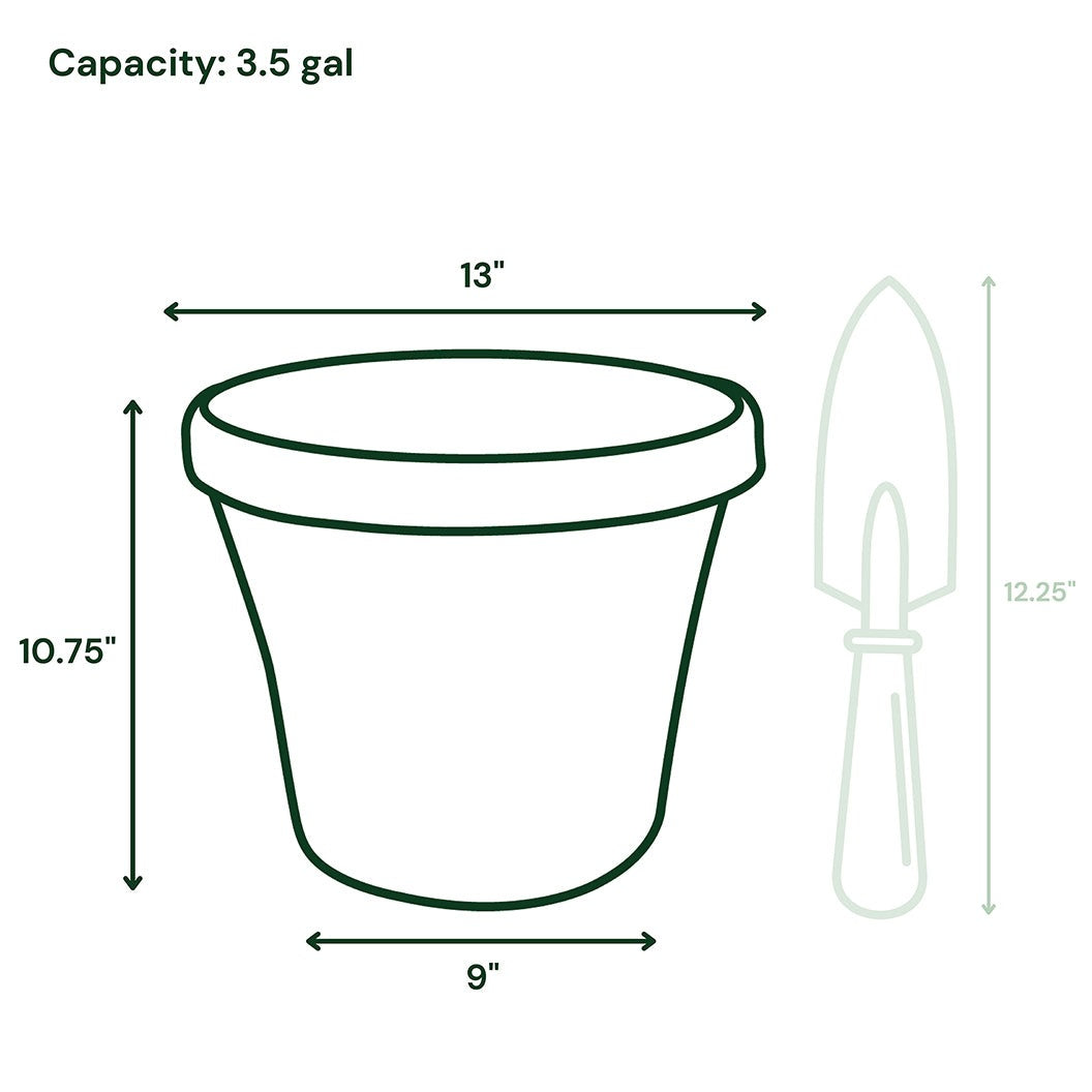 Bloem Terra Planter in Basil