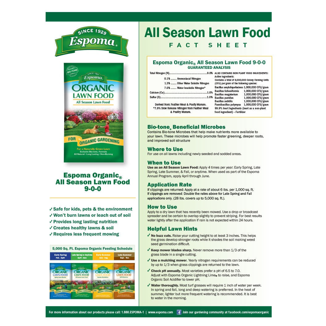 Espoma All Season Lawn Food