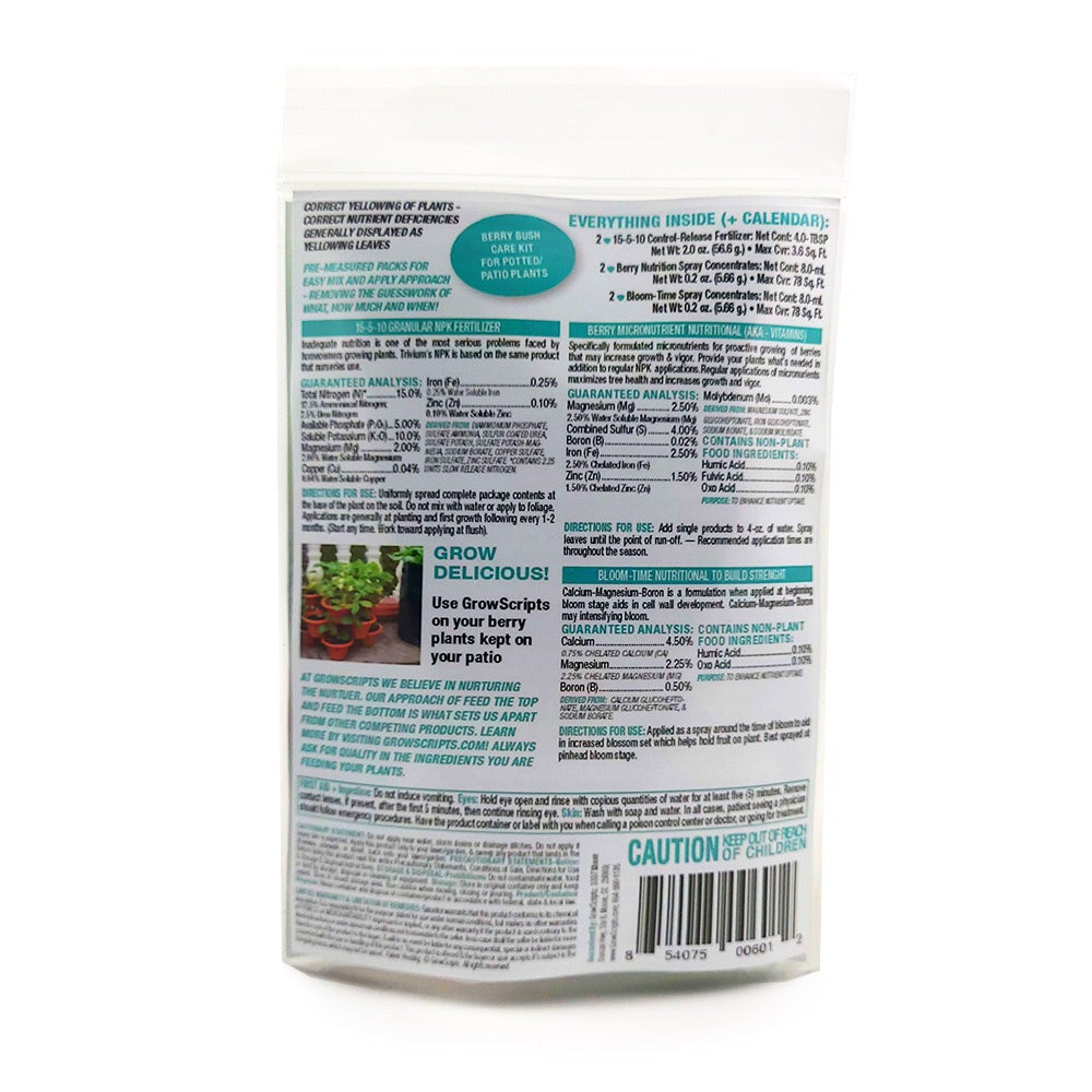 Growscripts Berry Bush Care Kit